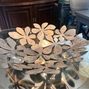 Vintage 1990s IKEA Stainless Steel Stockholm Fruit Bowl.